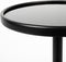 Feliz Lifestyle Milo Bijzettafel Rond Glas/ Metaal 40x40 cm Zwart