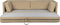Feliz Lifestyle Norah Slaapbank 2 persoons/ Logeerbed/ Bedbank Beige