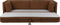 Feliz Lifestyle Norah Slaapbank 2 persoons/ Logeerbed/ Bedbank Bruin
