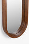 Feliz Lifestyle Nyko Spiegel/ Wandspiegel Ovaal Hout 120x24 cm Bruin