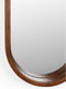 Feliz Lifestyle Nyko Spiegel/ Wandspiegel Ovaal Hout 120x24 cm Bruin