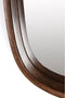 Feliz Lifestyle Nyko Spiegel/ Wandspiegel Vierkant Hout 50x50 cm Bruin