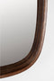 Feliz Lifestyle Nyko Spiegel/ Wandspiegel Vierkant Hout 50x50 cm Bruin