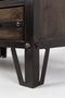 Feliz Lifestyle Otis Kast/ Vitrinekast Hoog Vintage Ijzer Zwart