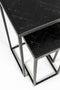Feliz Lifestyle Parker Bijzettafel Hout Zwart- Set van 2
