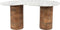 Feliz Lifestyle Peli Salontafel Marmer/ Hout 84x 48 cm - Beige