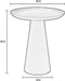 Feliz Lifestyle Ringar Bijzettafel Rond Metaal 39,5x39,5 cm (L) Groen