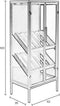 Feliz Lifestyle Rob Wijnkast/ Drankkast/ Barkast Hoog Hout Metaal Zwart