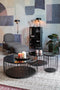 Feliz Lifestyle Rob Wijnkast/ Drankkast/ Barkast Hoog Hout Metaal Zwart