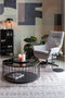 Feliz Lifestyle Rob Wijnkast/ Drankkast/ Barkast Hoog Hout Metaal Zwart