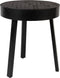 Feliz Lifestyle Suri Bijzettafel Rond Hout Teak 45 cm Zwart