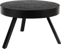 Feliz Lifestyle Suri Salontafel Rond Hout Teak 58 cm Zwart