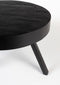 Feliz Lifestyle Suri Salontafel Rond Hout Teak 58 cm Zwart