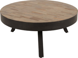 Feliz Lifestyle Suri Salontafel Rond Hout Teak 70 cm Bruin