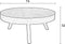 Feliz Lifestyle Suri Salontafel Rond Hout Teak 70 cm Bruin