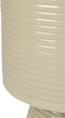 Feliz Lifestyle Sven Bijzettafel Rond Metaal 35x35 (L) cm Ivoor/ Wit