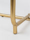 Feliz Lifestyle Timpa Bijzettafel Marmer Rond 44x44 cm Groen/ Goud