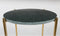 Feliz Lifestyle Timpa Bijzettafel Marmer Rond 44x44 cm Groen/ Goud