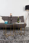 Feliz Lifestyle Timpa Bijzettafel Marmer Rond 44x44 cm Groen/ Goud