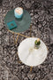 Feliz Lifestyle Timpa Bijzettafel Marmer Rond 44x44 cm Groen/ Goud