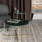 Feliz Lifestyle Timpa Salontafel Marmer Rond 70x70 cm Groen/ Goud