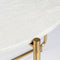 Feliz Lifestyle Timpa Salontafel Marmer Rond 70x70 cm Wit/ Goud