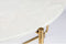 Feliz Lifestyle Timpa Salontafel Marmer Rond 70x70 cm Wit/ Goud
