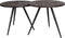 Feliz Lifestyle Webster Bijzettafel Rond Teak Hout Bruin - Set van 2