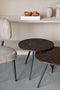 Feliz Lifestyle Webster Bijzettafel Rond Teak Hout Bruin - Set van 2