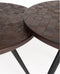 Feliz Lifestyle Webster Bijzettafel Rond Teak Hout Bruin - Set van 2