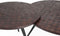 Feliz Lifestyle Webster Salontafel en Bijzettafel Rond Teak Hout Bruin - Set van 2