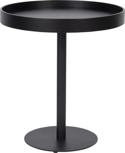 Feliz Lifestyle Yuri Bijzettafel Rond Hout 45x45 cm (S) Zwart