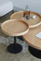 Feliz Lifestyle Yuri Bijzettafel Rond Hout 56x56 cm (M) Eiken - Bruin