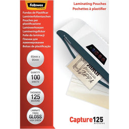Fellowes Lamineerfolie 65x95 mm 125 mic glanzend