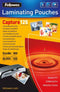 Fellowes lamineerhoezen - 54x86 mm - glanzend - 125 micron - 100 stuks