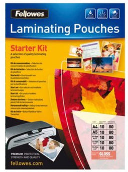 Fellowes lamineerhoezen Assorti A4, A5, 20x25, 13x18, 10x15cm 50 stuks