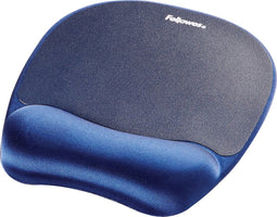 Fellowes muismat met polssteun - Memoryfoam - blauw