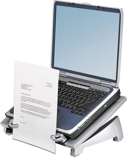 Fellowes Office Suites Plus - laptop standaard - in 6 hoogtes verstelbaar - met documenthouder