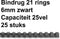 Fellowes Plastic Bindruggen - 6mm - Zwart - 25 stuks