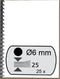 Fellowes Plastic Bindruggen - 6mm - Zwart - 25 stuks