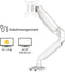 Fellowes Platinum monitor arm - 1 scherm - tot 8 kg - tot 32 inch - gasveer - USB - wit