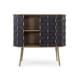 Felt High Chest, Smoked Oak, 120cm