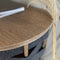 Felt High Chest, Smoked Oak, 120cm