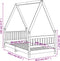 vidaXL - Kinderbedframe - 80x160 - cm - massief - grenenhout - wit