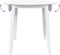 vidaXL - Eettafel - massief - hout - wit - rubber