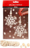 Creative mini kit Kerststerren Macramé - hoogte 10 cm