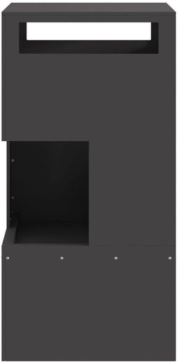 vidaXL - Vuurkorf - Zwart - 50x50x100 - cm - Staal