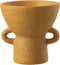 J-Line vaas Zenia - keramiek - oker - small - Ø 20 cm