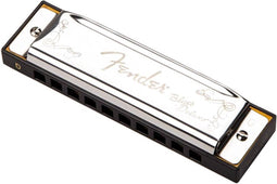 Fender blauws Deluxe Harmonica Key of G - Diatonische mondharmonica