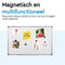 BRASQ Whiteboard 60x90 cm - Magnetisch - Accessoires set (markers wisser magneten) - Wit